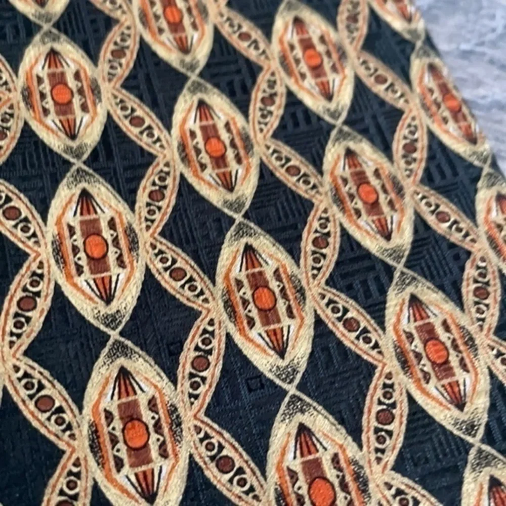 Tino Casino tie Black & Saffron men's tie